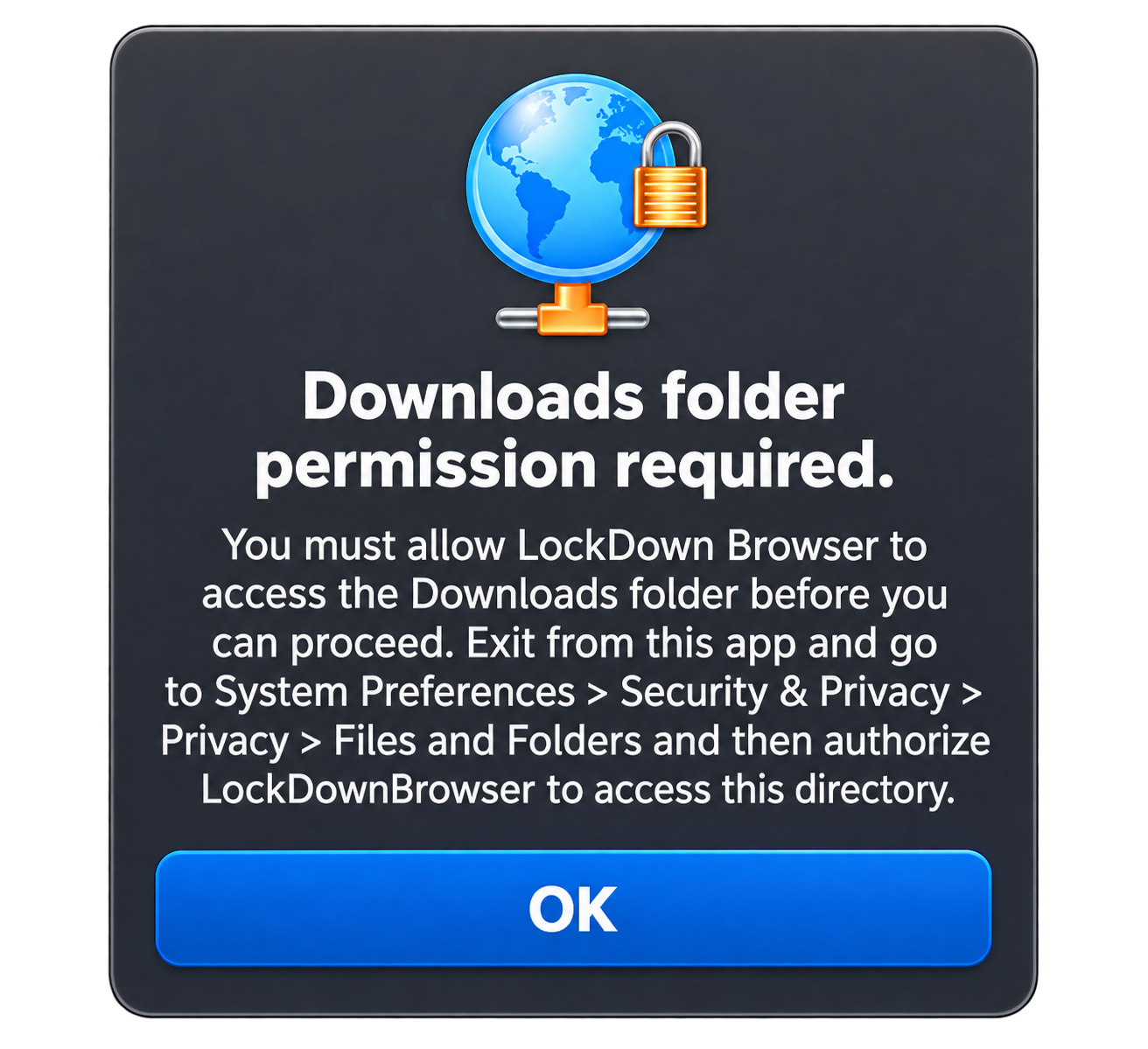 LockDown Browser Downloads Folder Permission.png